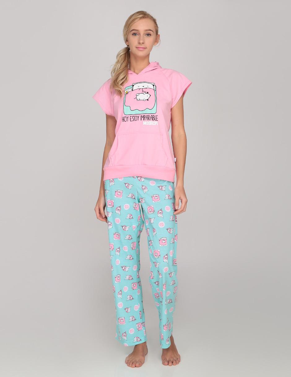 Conjunto pijama Mostropi rosa con diseño gráfico en Liverpool