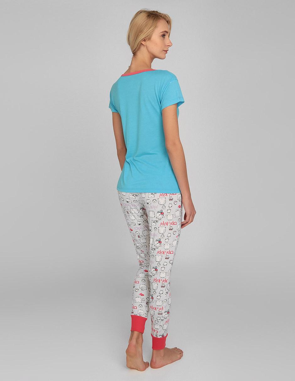 Conjunto pijama Mostropi azul con diseño gráfico en Liverpool