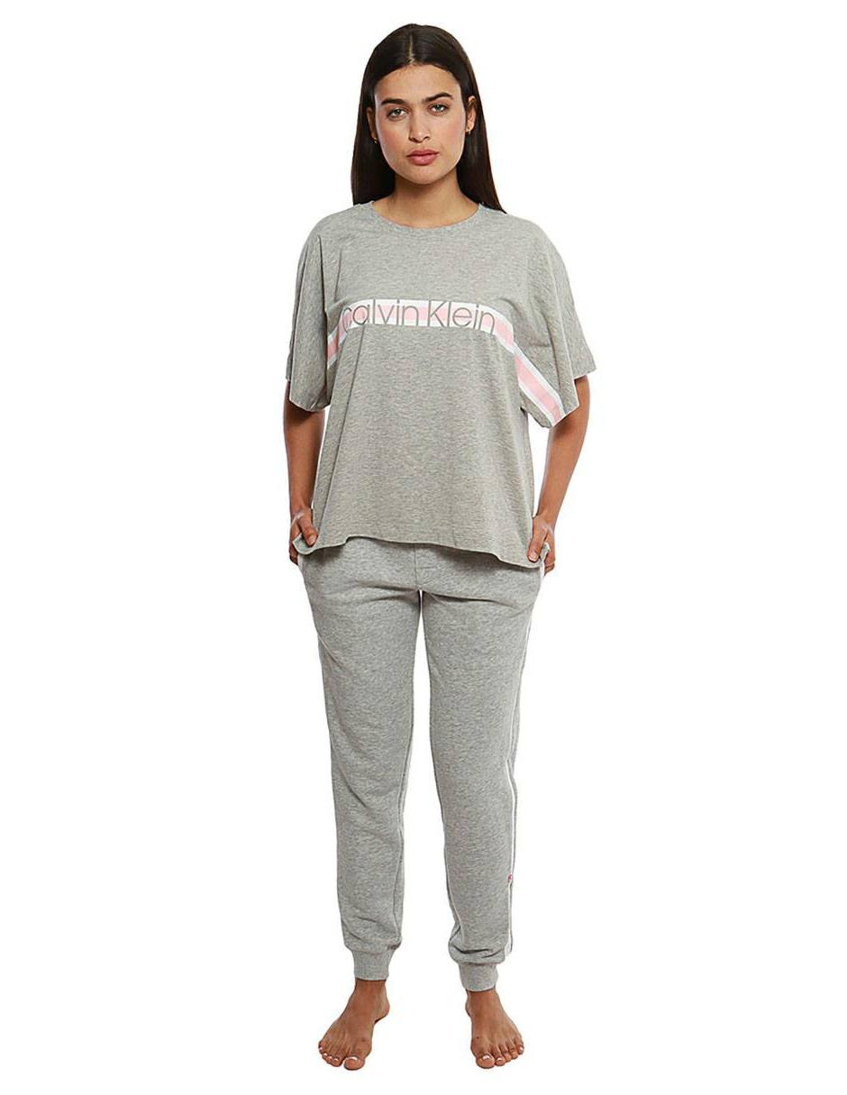 Playera pijama Calvin Klein gris jaspeada en Liverpool