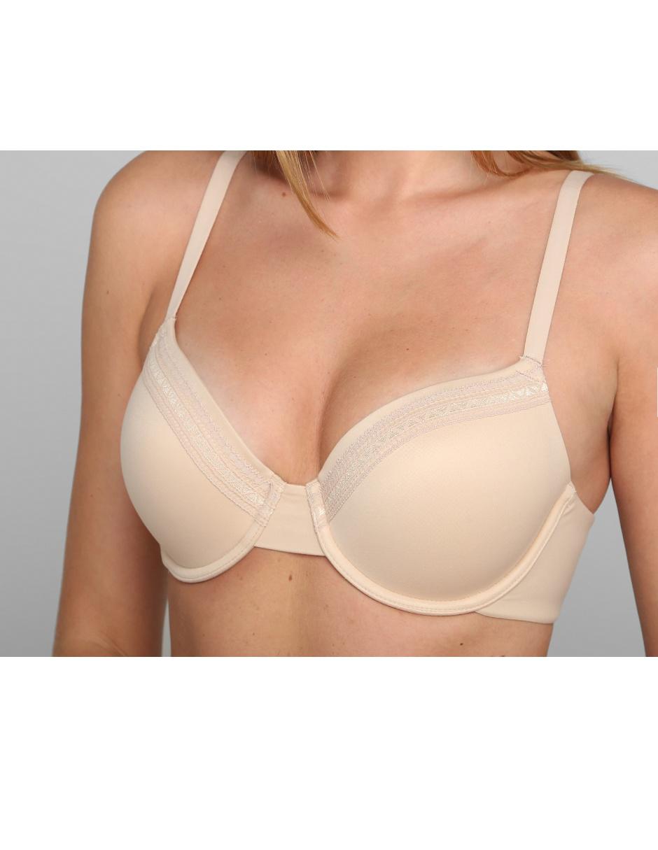 T-shirt bra copa preformada para mujer 12
