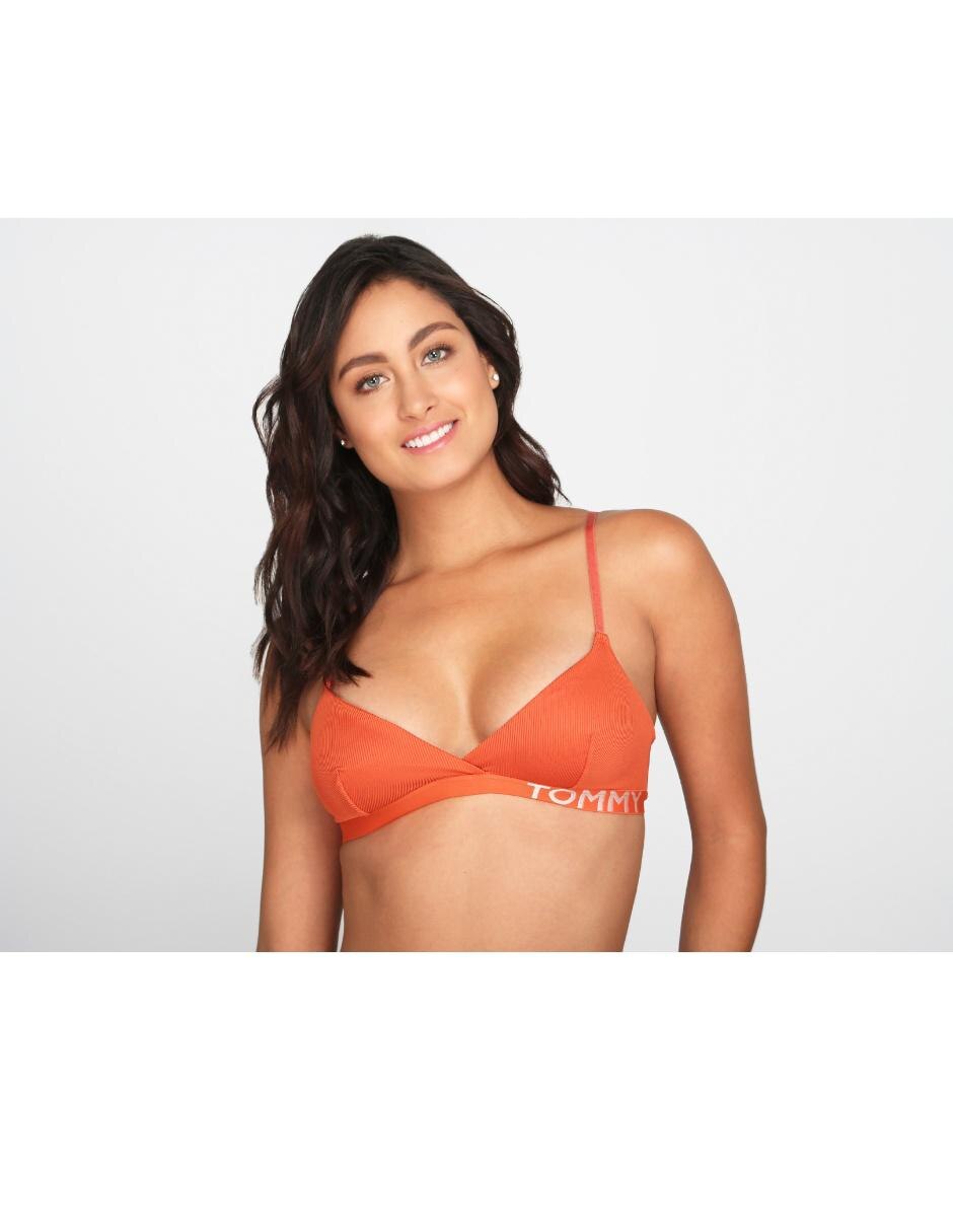 Bralette Tommy Hilfiger naranja acanalado en Liverpool