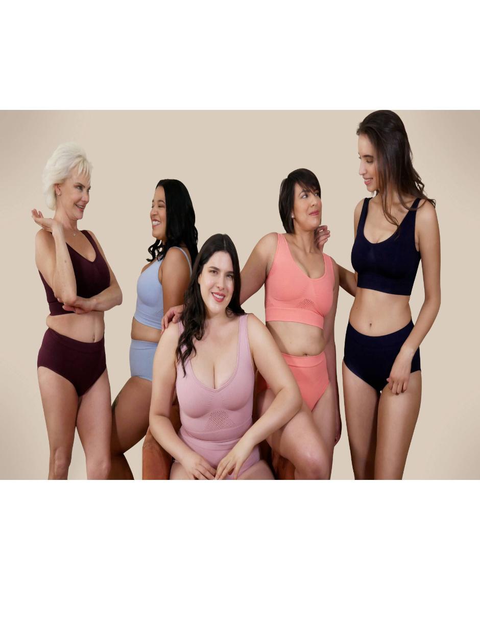 Set brassiere peto medio copa preformada para mujer 2