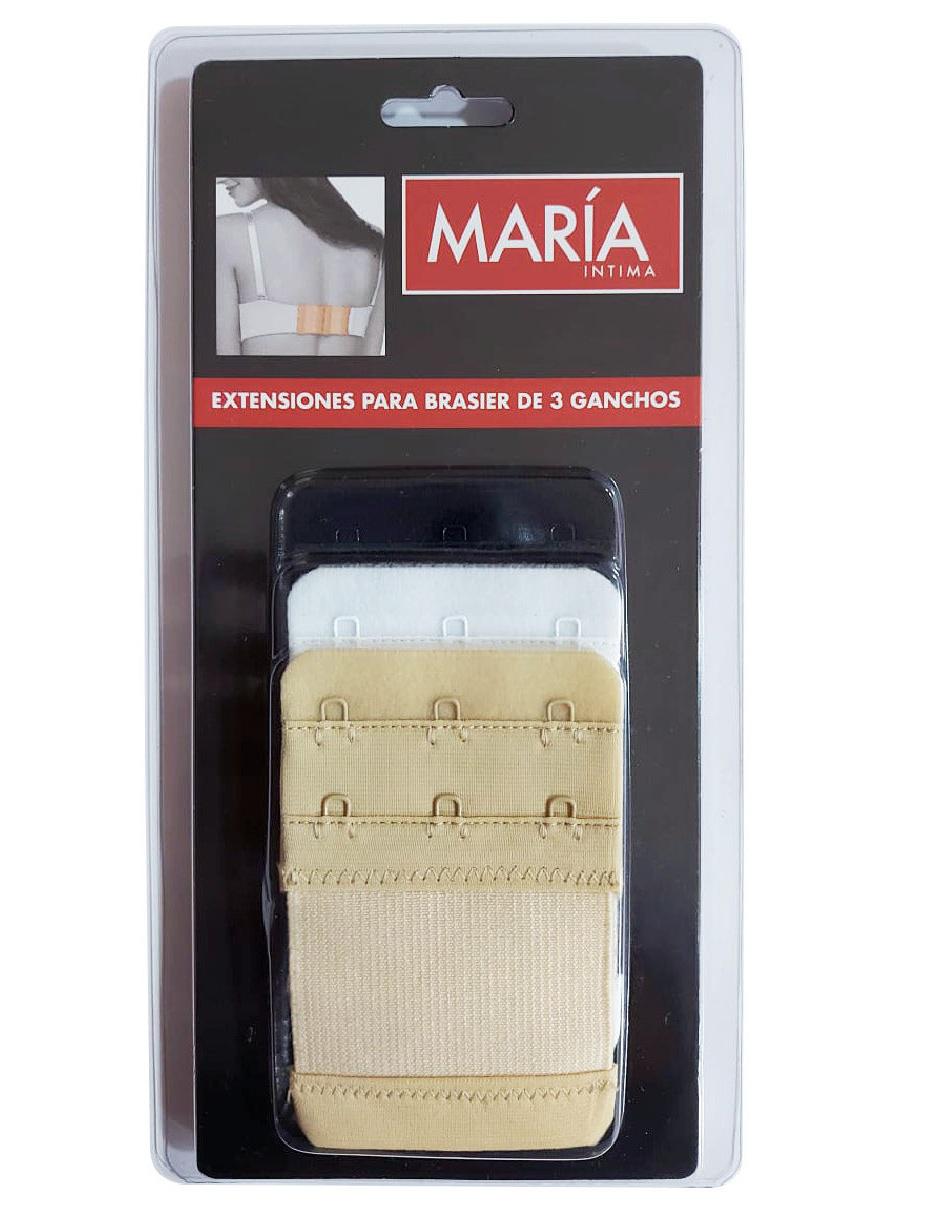 Extensiones para brassiere María Intima de 3 ganchos 3 piezas 3