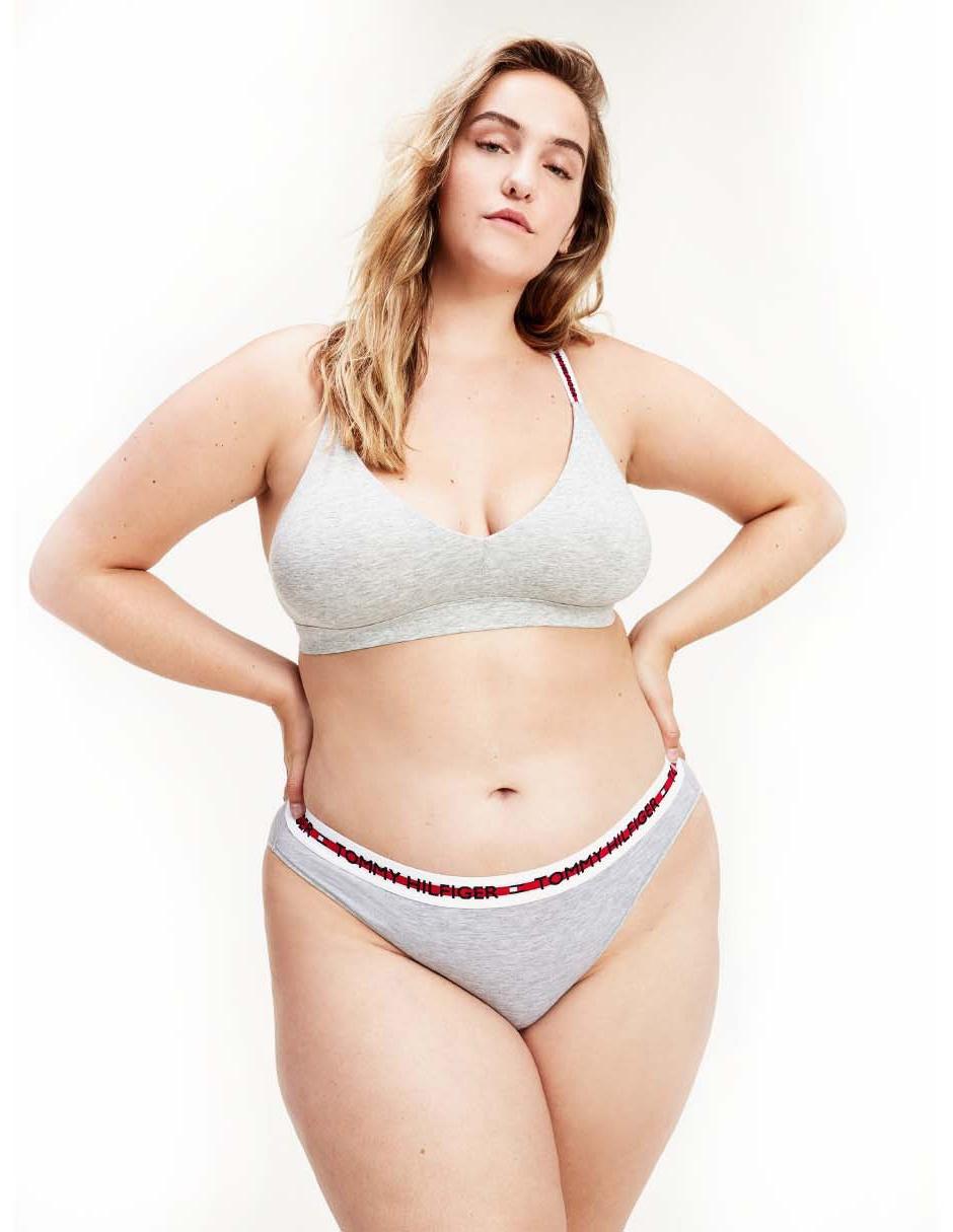 Bralette Tommy Hilfiger gris claro jaspeado en Liverpool