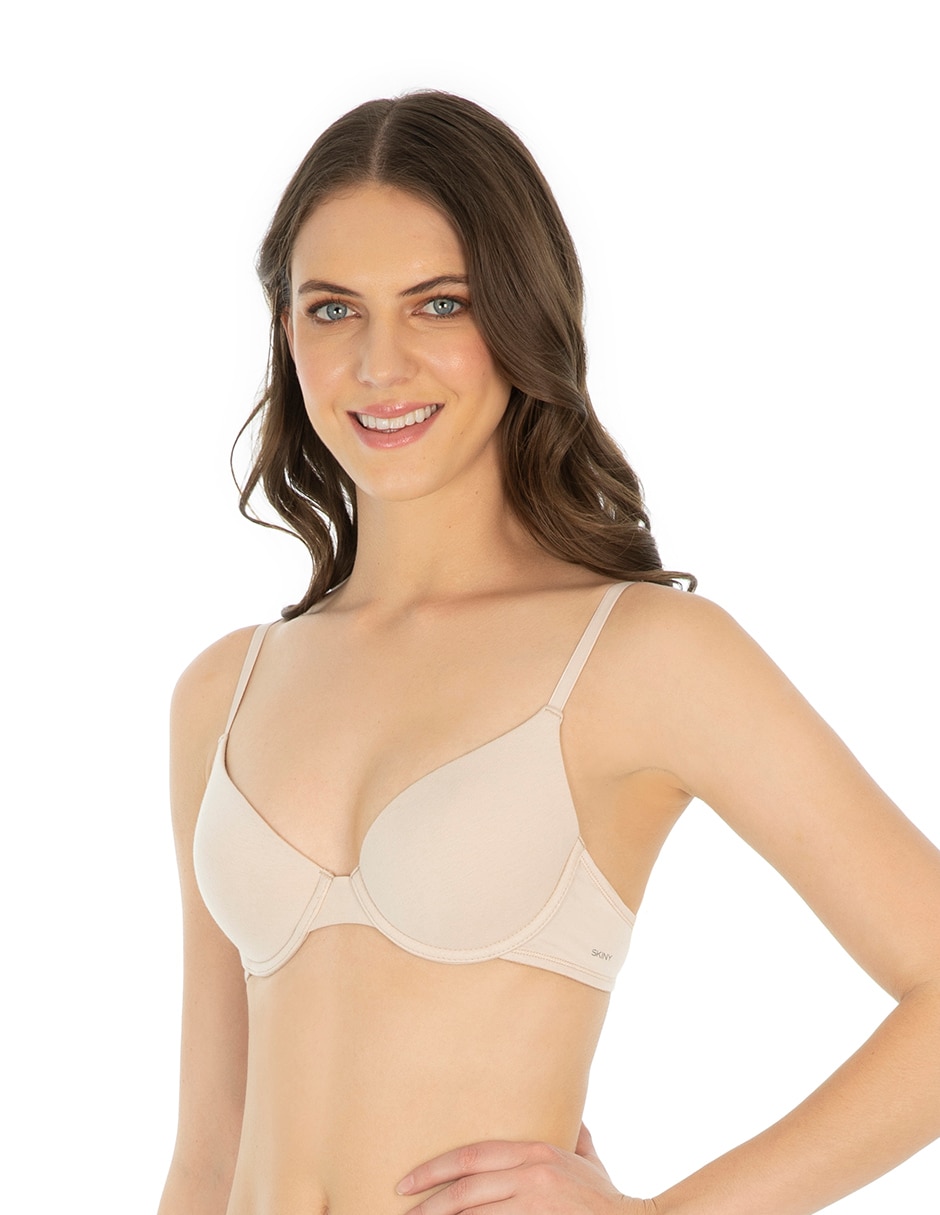 T-shirt bra con copa para mujer 3