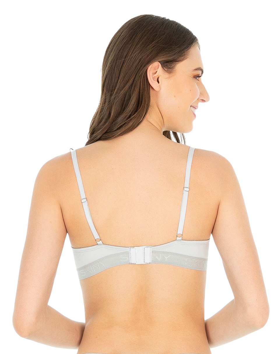 T-shirt bra con copa para mujer 4