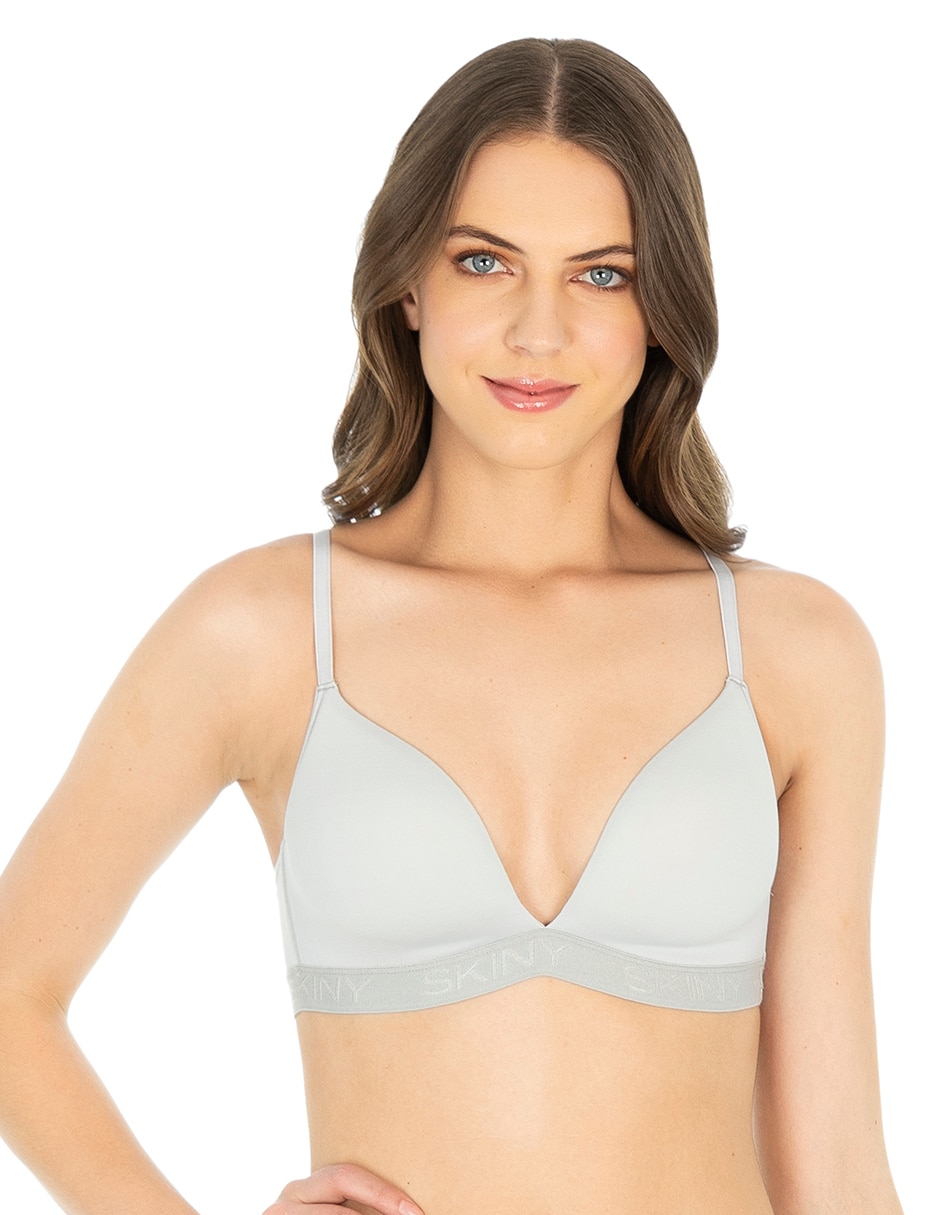 T-shirt bra con copa para mujer