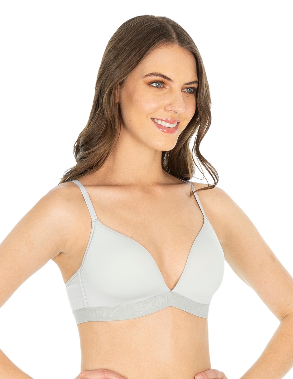 T-shirt bra con copa para mujer 2