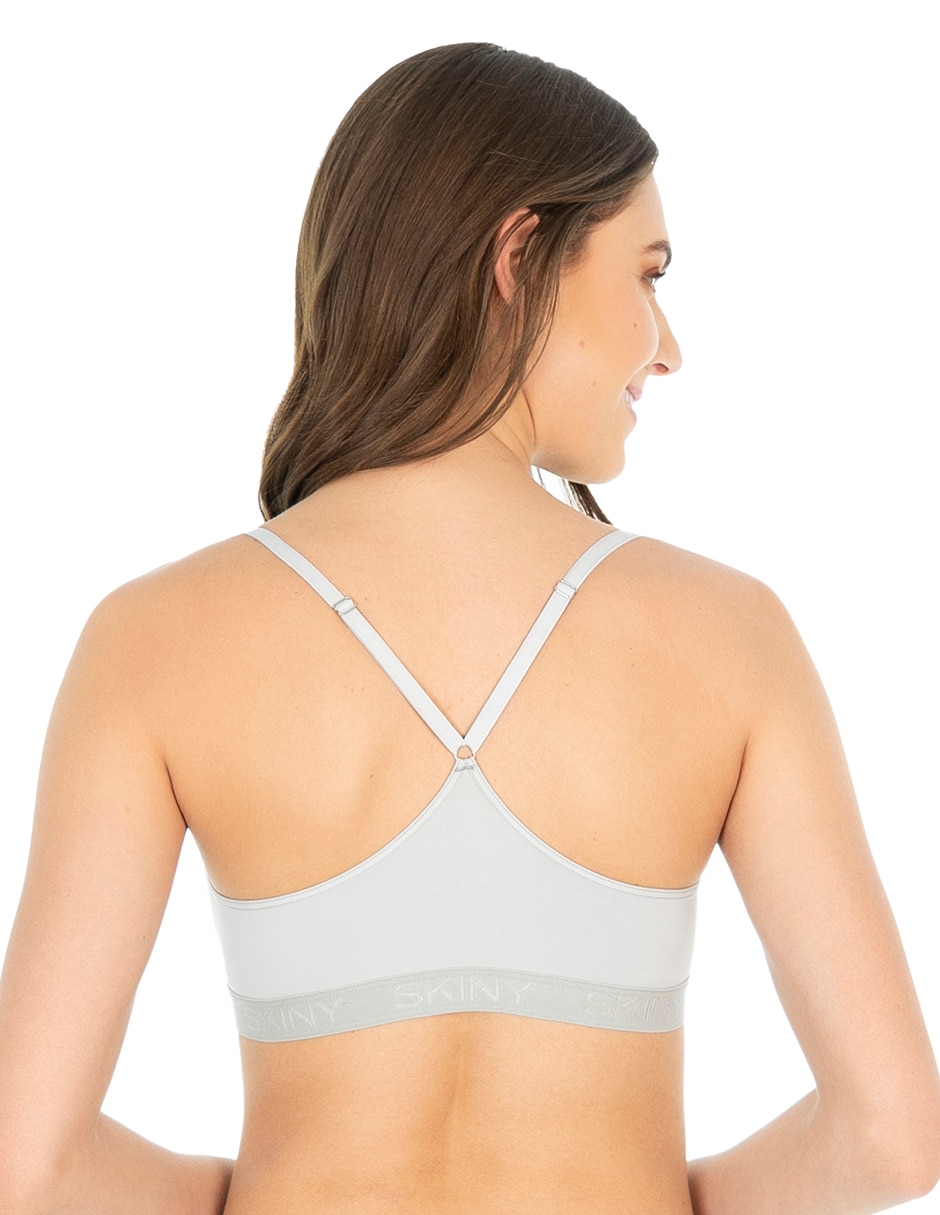 T-shirt bra con copa para mujer 4