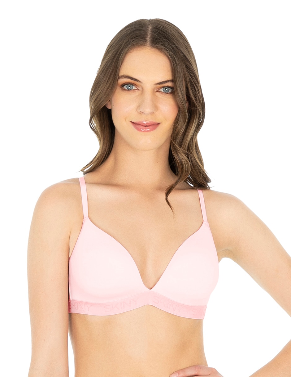 T-shirt bra con copa para mujer