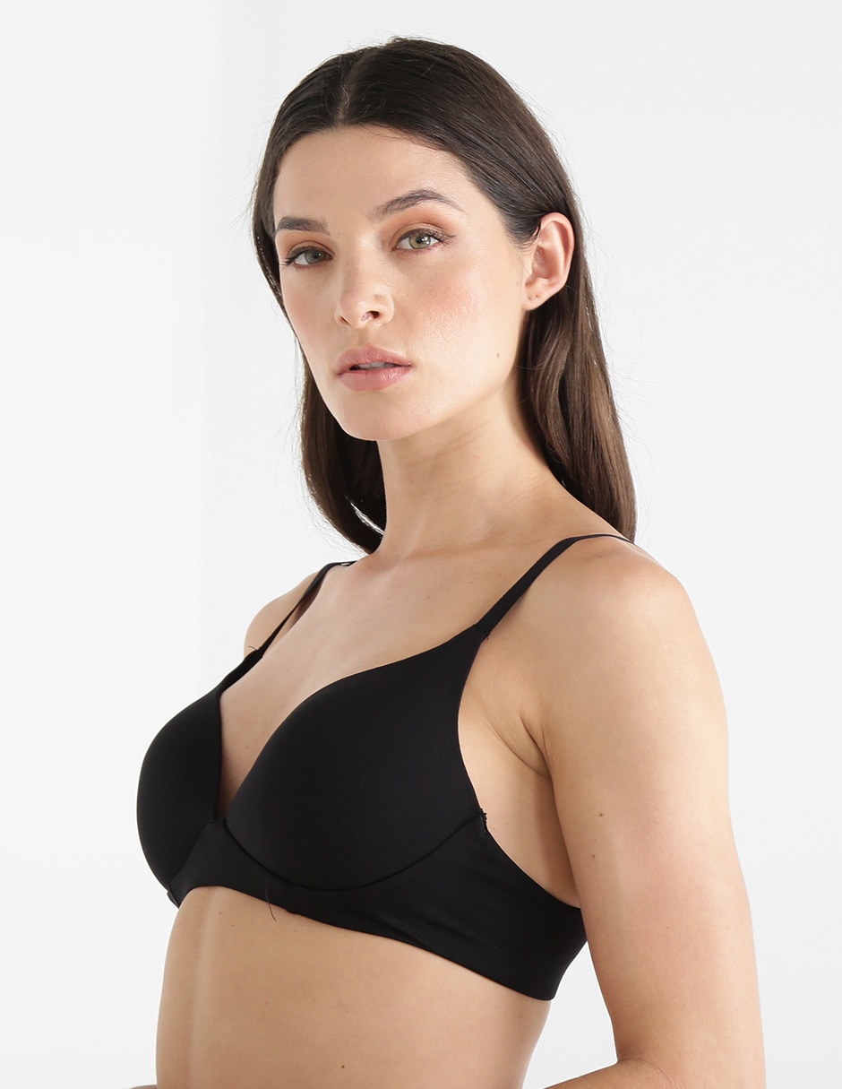 T-shirt bra con copa para mujer 2
