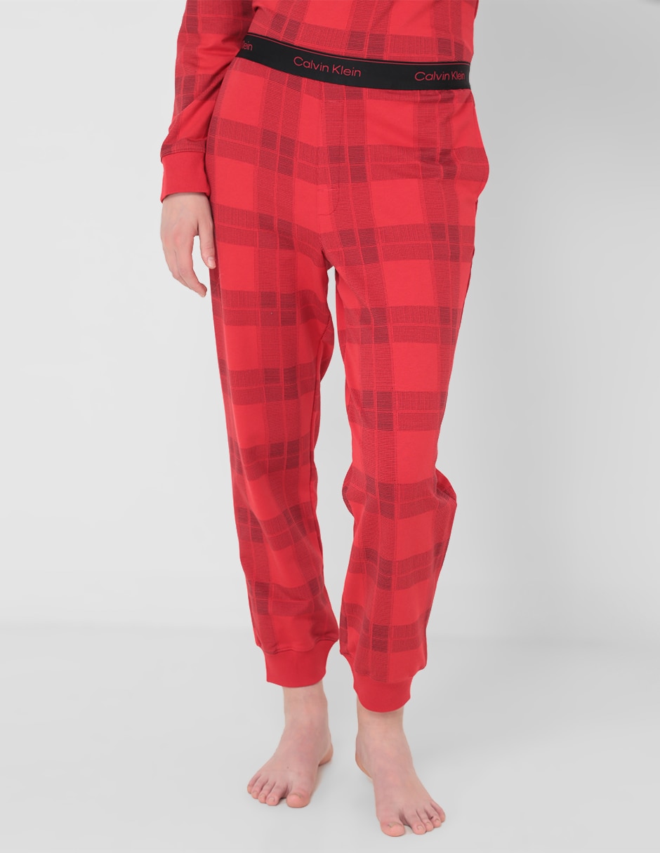 Pantalón pijama Calvin Klein estampado a cuadros mujer | Liverpool.com.mx