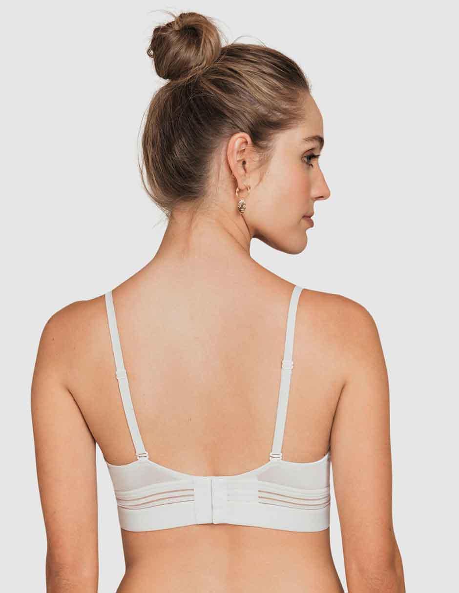 Brassiere demi copa preformada para mujer 2
