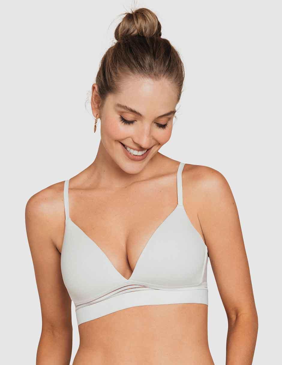 Brassiere demi copa preformada para mujer