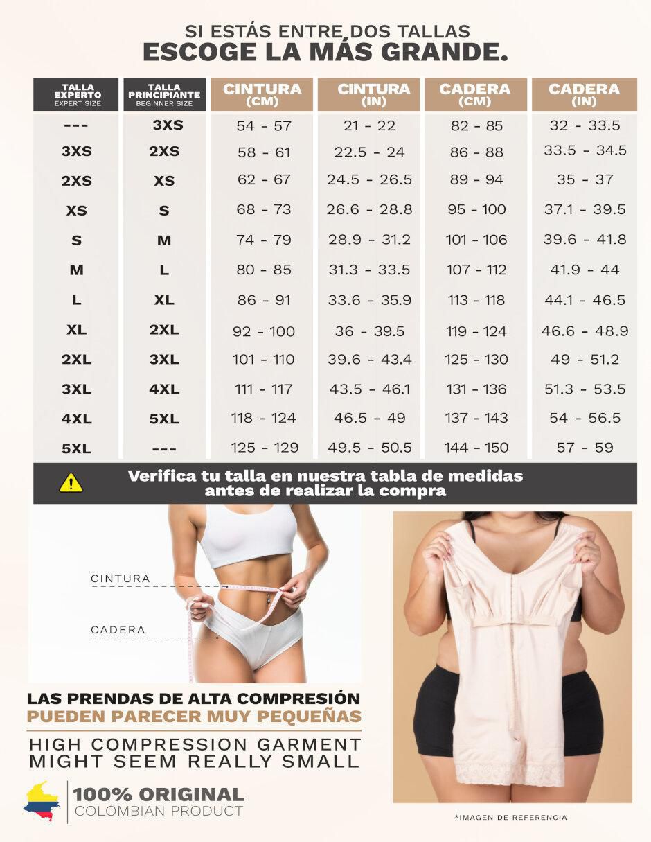Faja colombiana sonryse "con" "compresión" alta mujer
