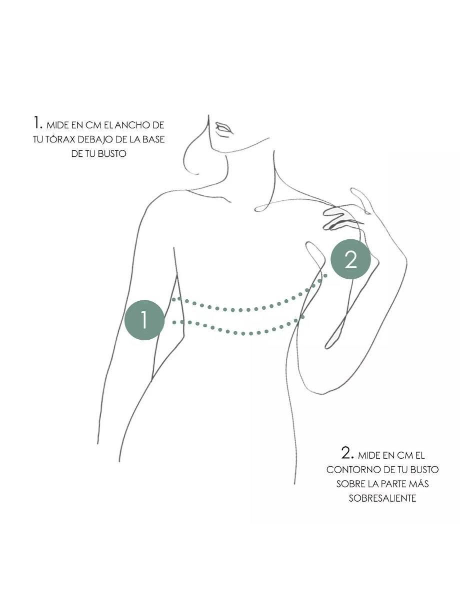 Brassiere peto medio copa preformada para mujer 6