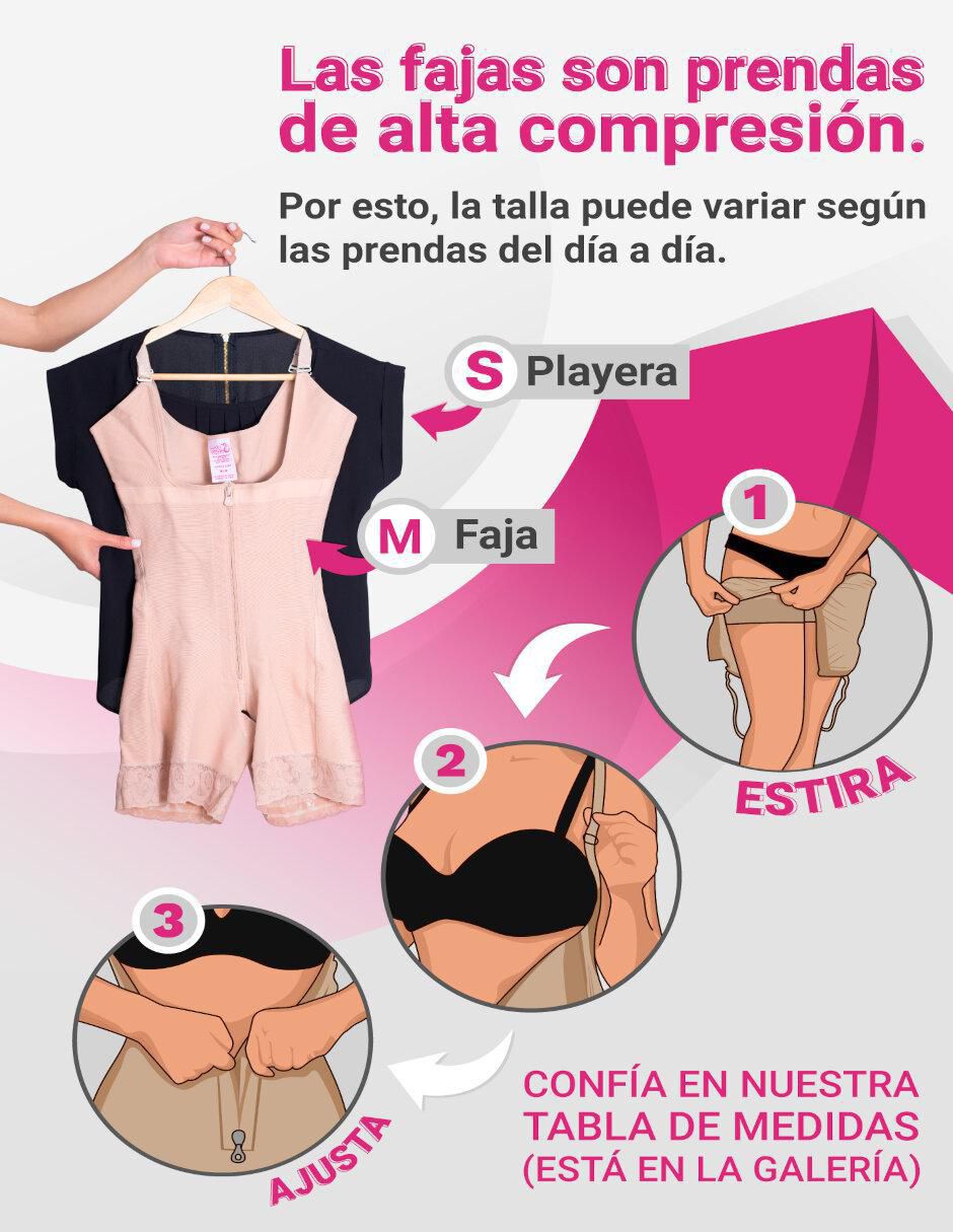 Faja colombiana fajas salome "con compresión" alta mujer