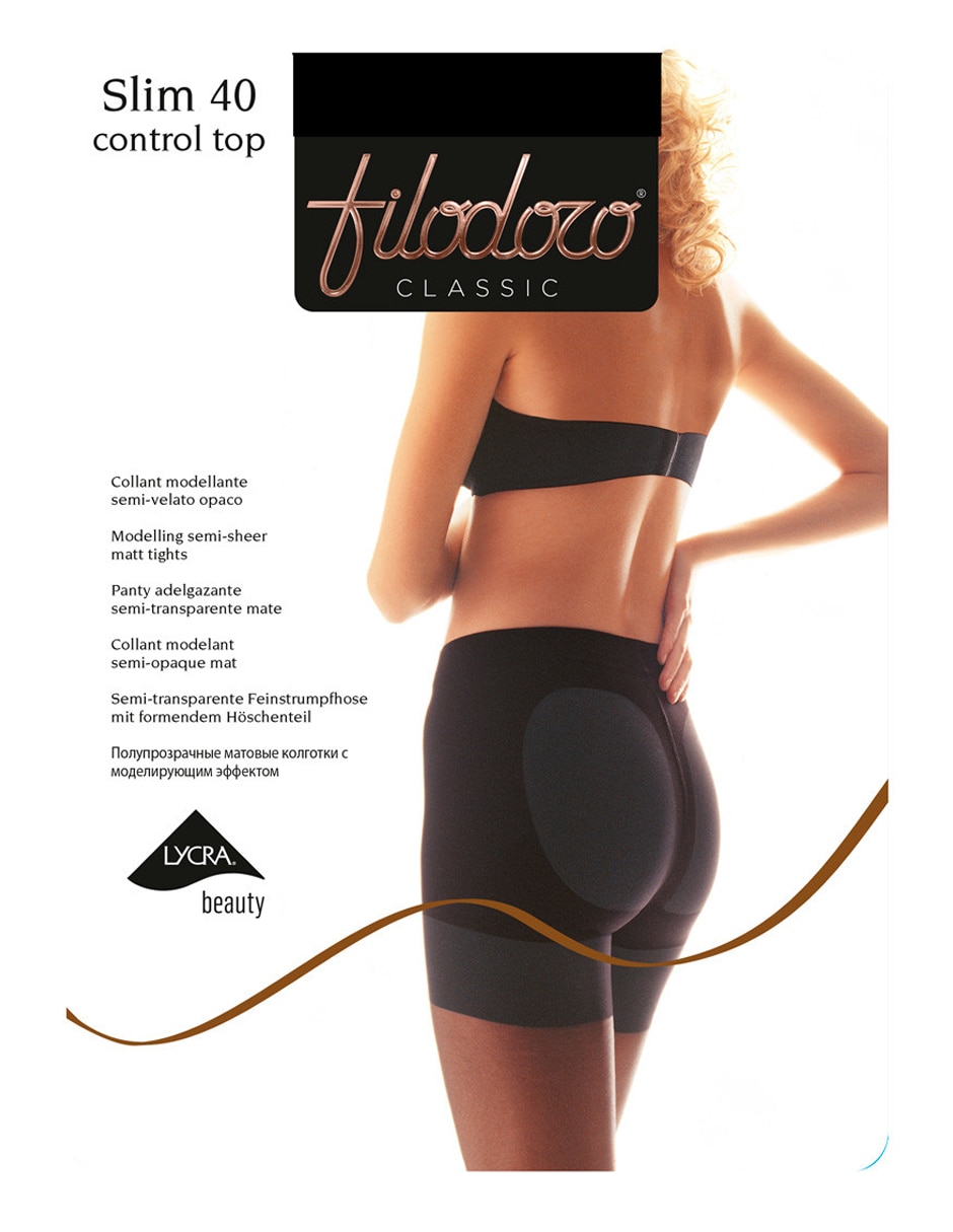 PANTIMEDIAS FILODORO C11106, CH, NEGRO
