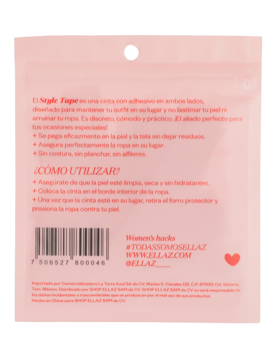 Cinta doble cara sintético 25 piezas 2