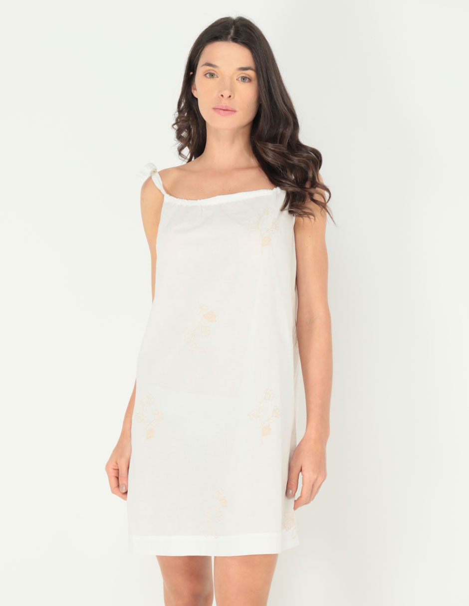 Camisón estampado floral de algodón 1