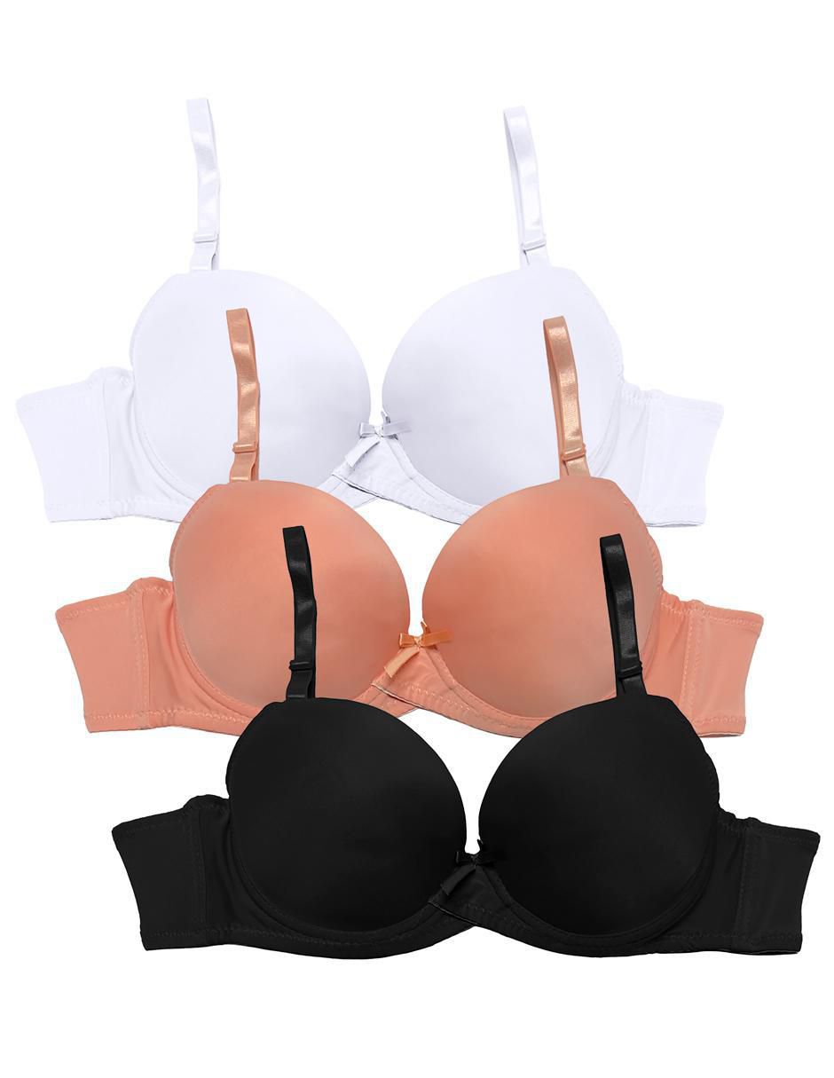 Set brassiere demi con copa seamless para mujer 2