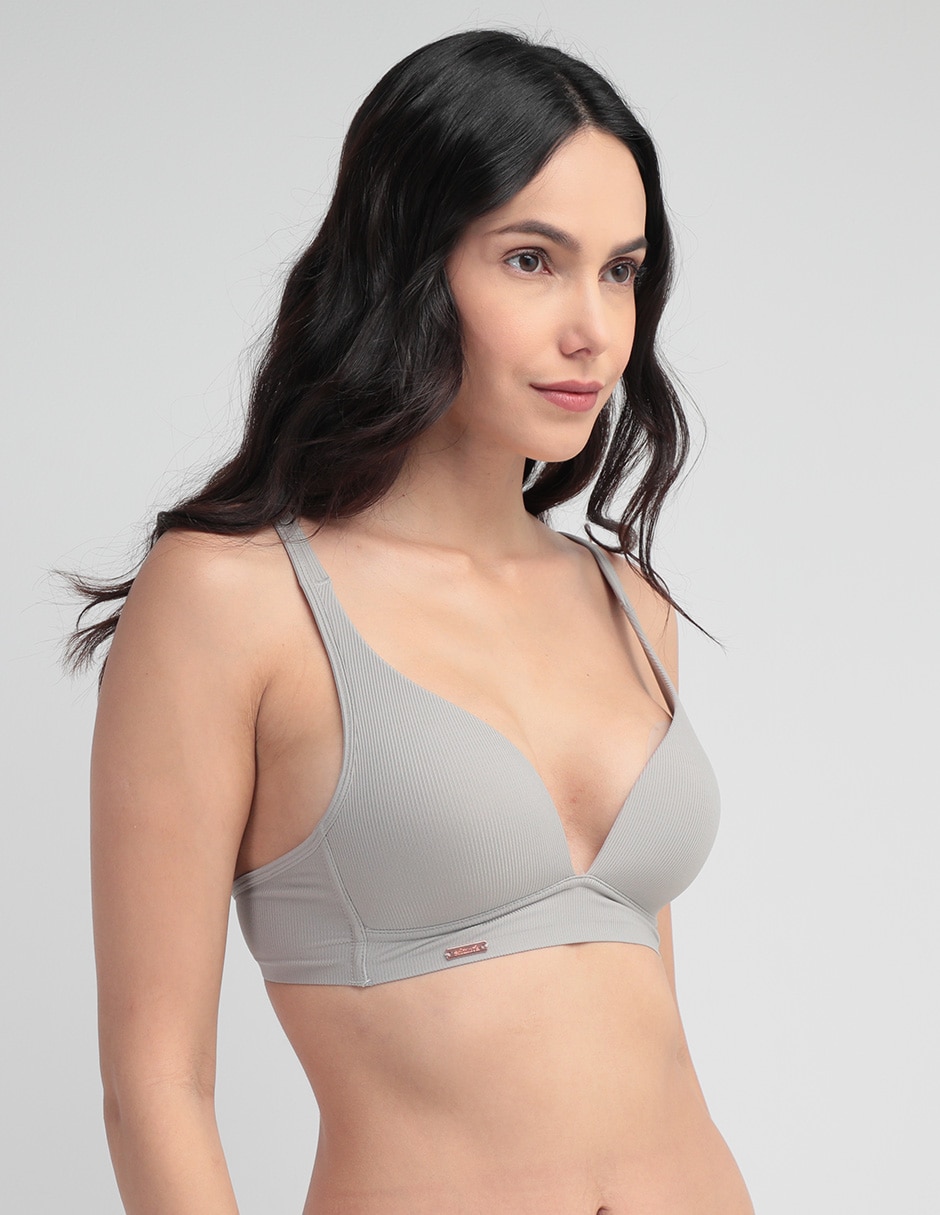 Brassiere demi copa preformada para mujer 2