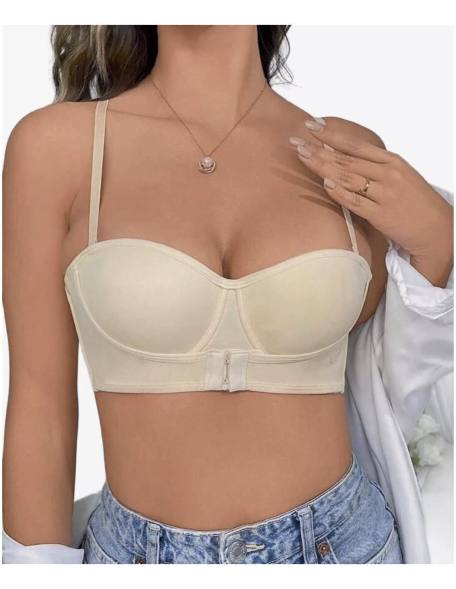 Brassiere strapless media copa para mujer Brassiere strapless media copa para mujer