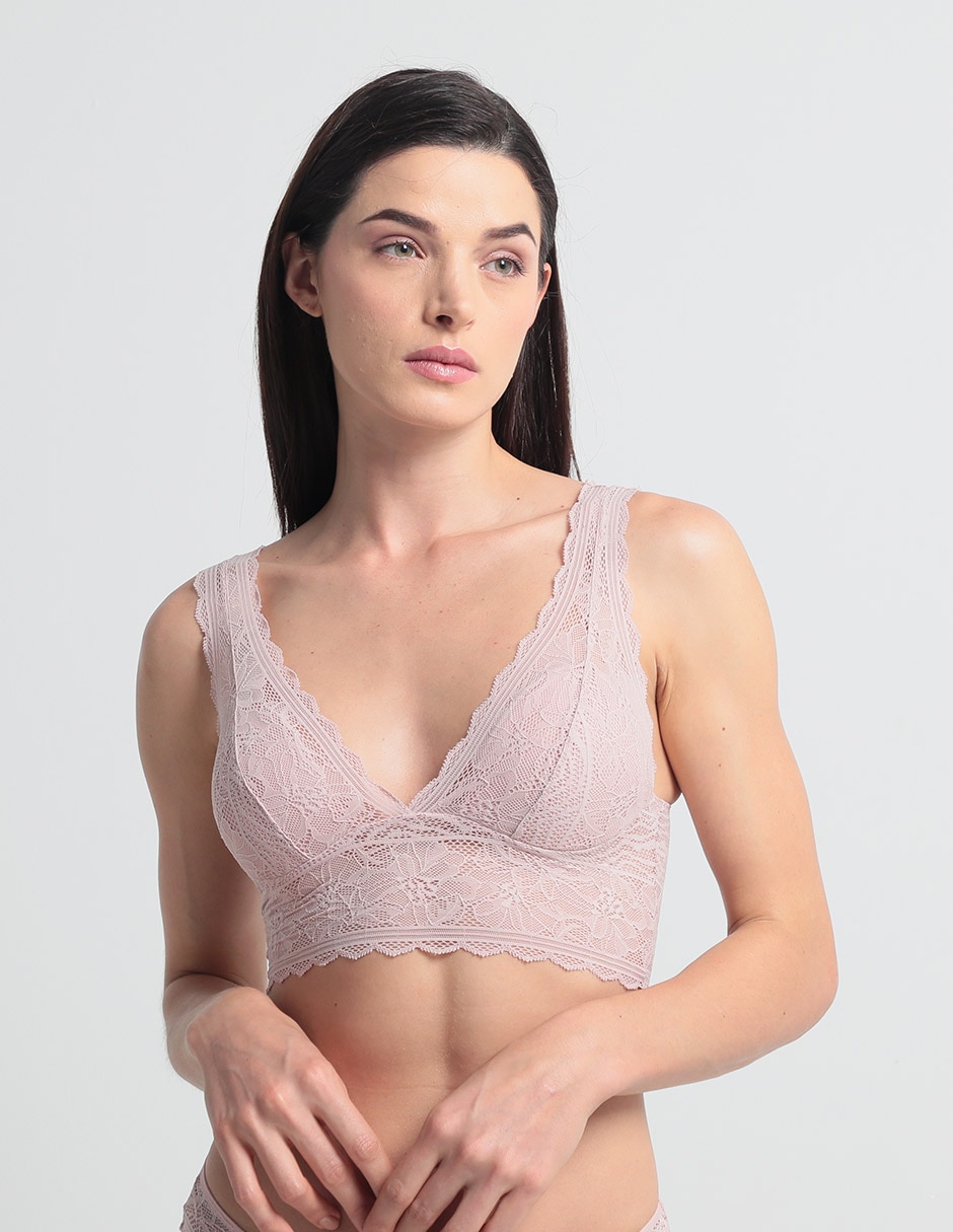 Brassiere peto medio con copa para mujer 1
