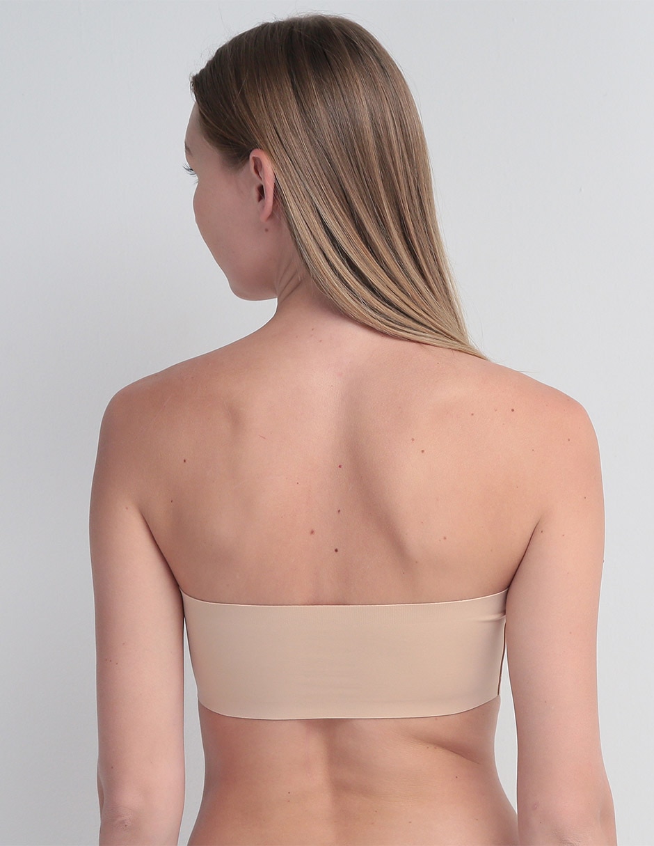Brassiere strapless copa preformada para mujer 3