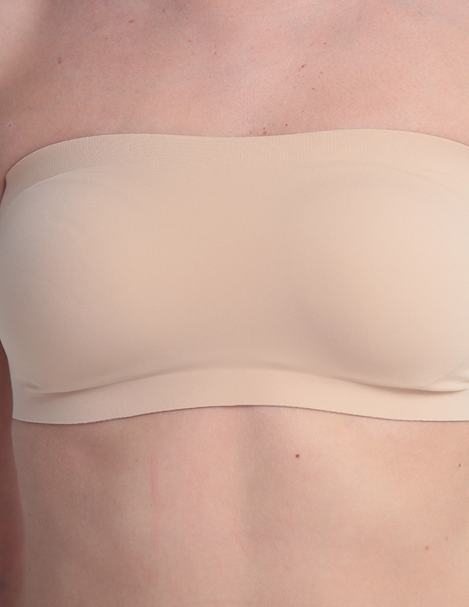 Brassiere strapless copa preformada para mujer 4