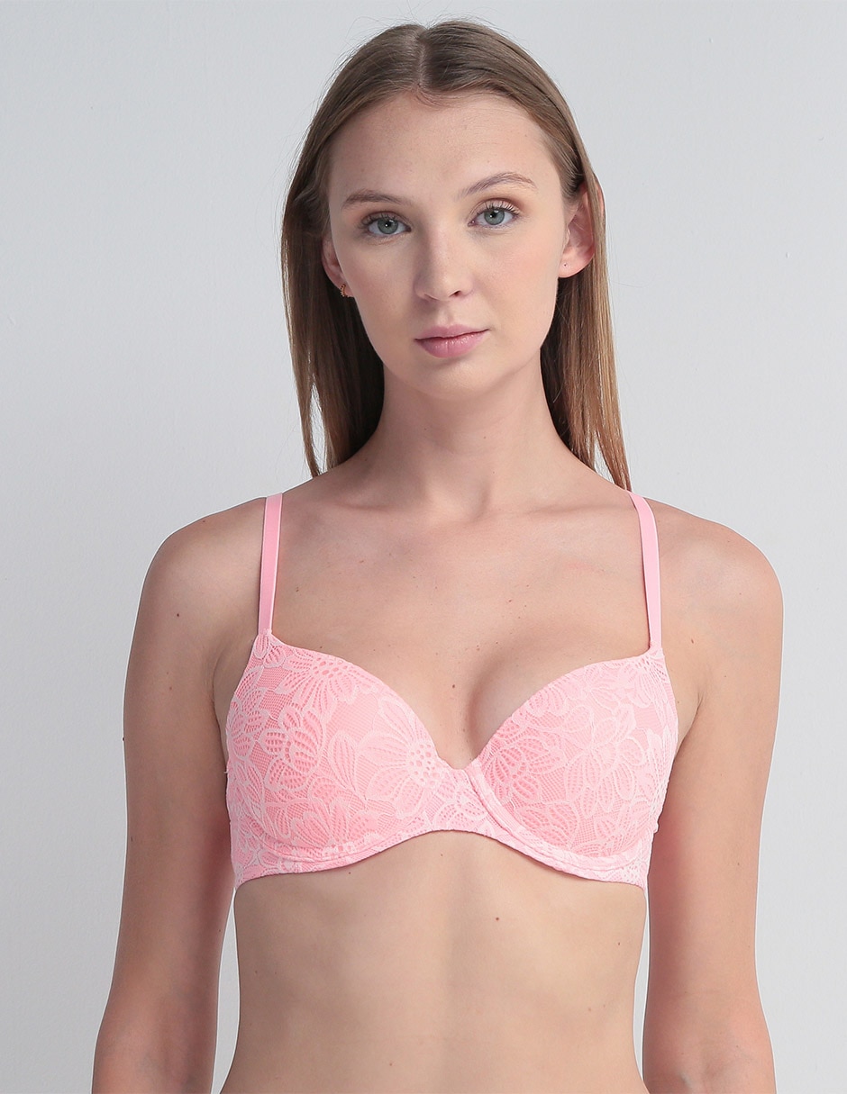 Brassiere demi copa push up para mujer Brassiere demi copa push up para mujer