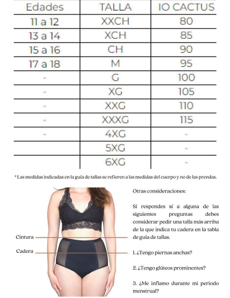 Panty menstrual flujo moderado 3