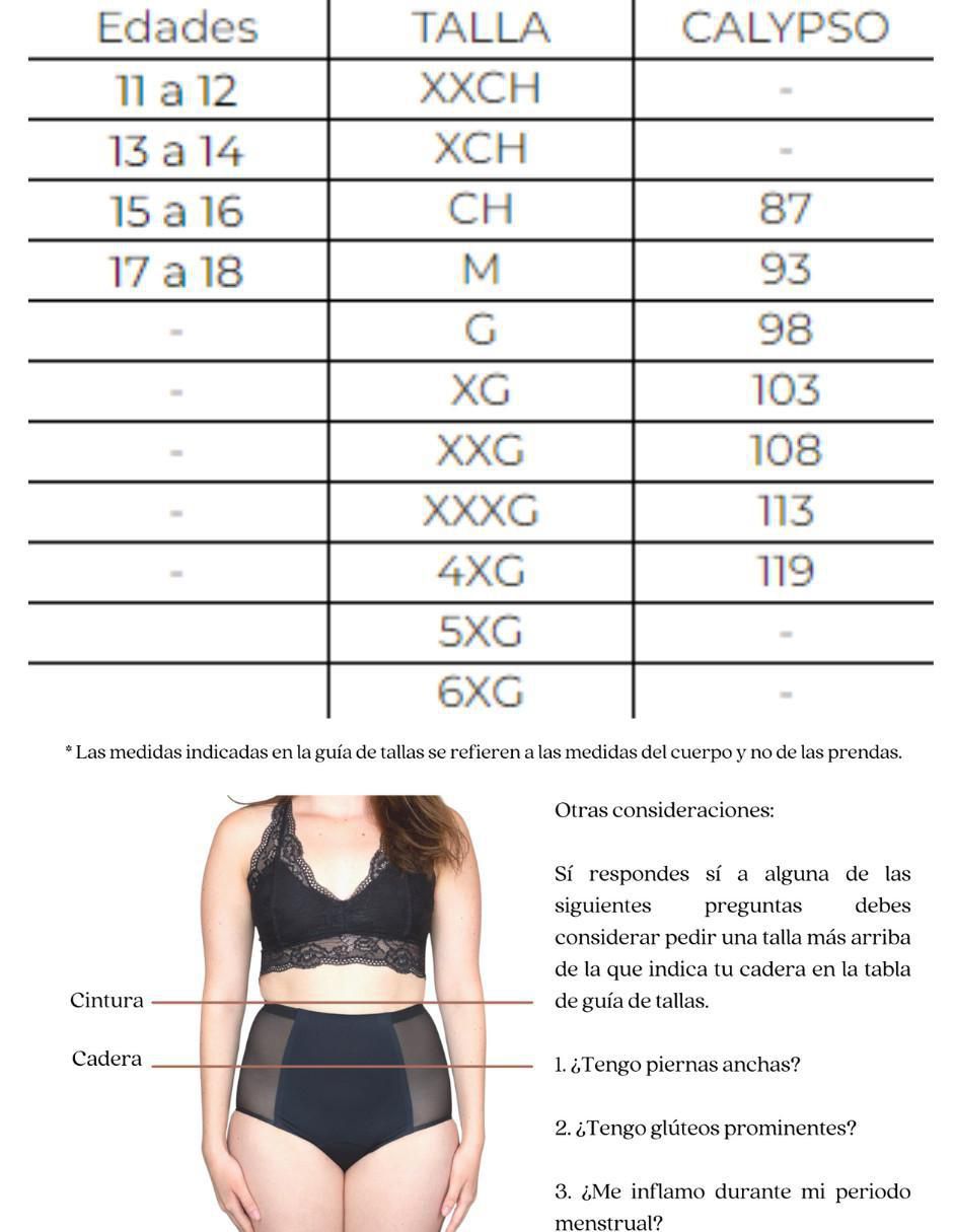 Panty menstrual flujo moderado 6