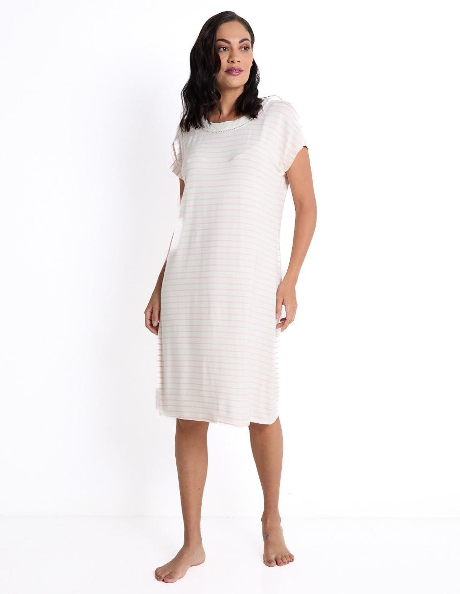 Camisón estampado a rayas 1