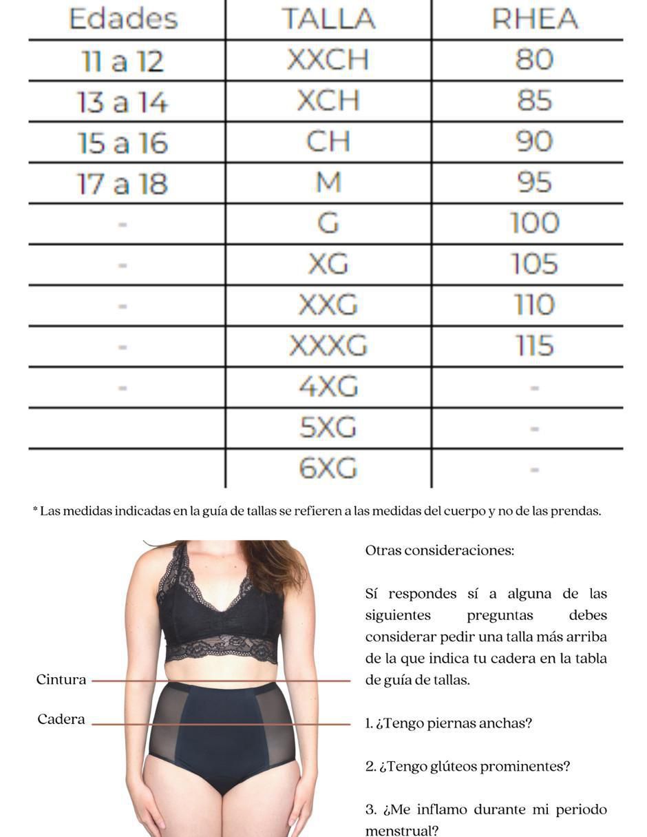 Panty menstrual flujo moderado 5
