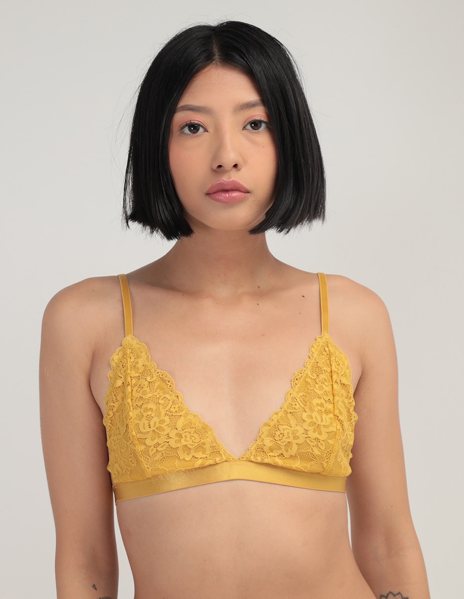 Brassiere demi copa removible para mujer Brassiere demi copa removible para mujer