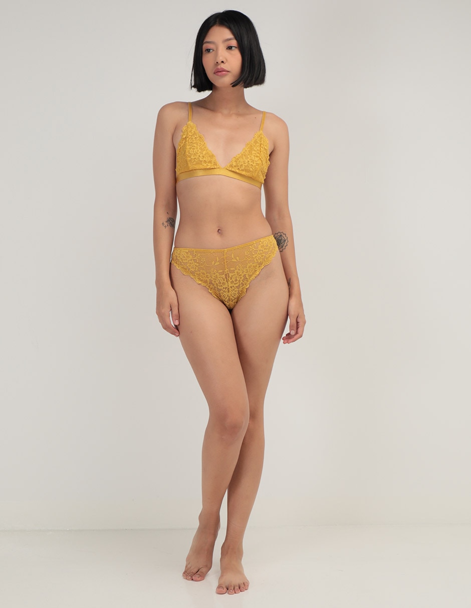 Brassiere demi copa removible para mujer 5