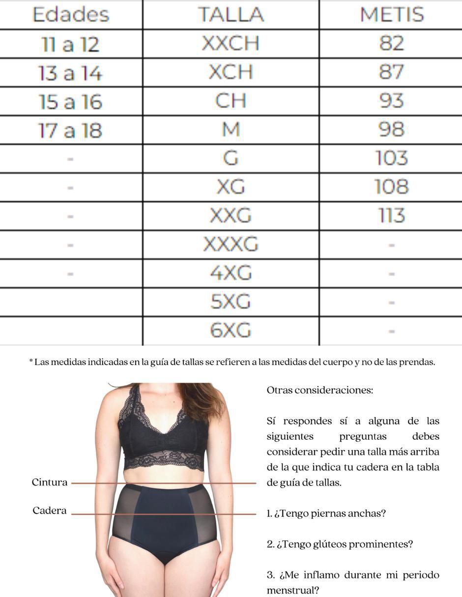 Panty menstrual flujo moderado 4