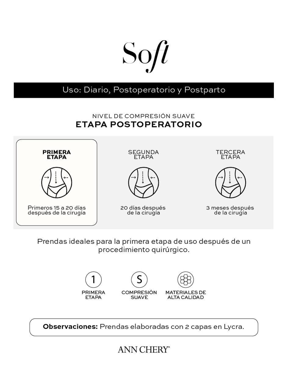 Faja postoperatoria con compresión baja para mujer 8