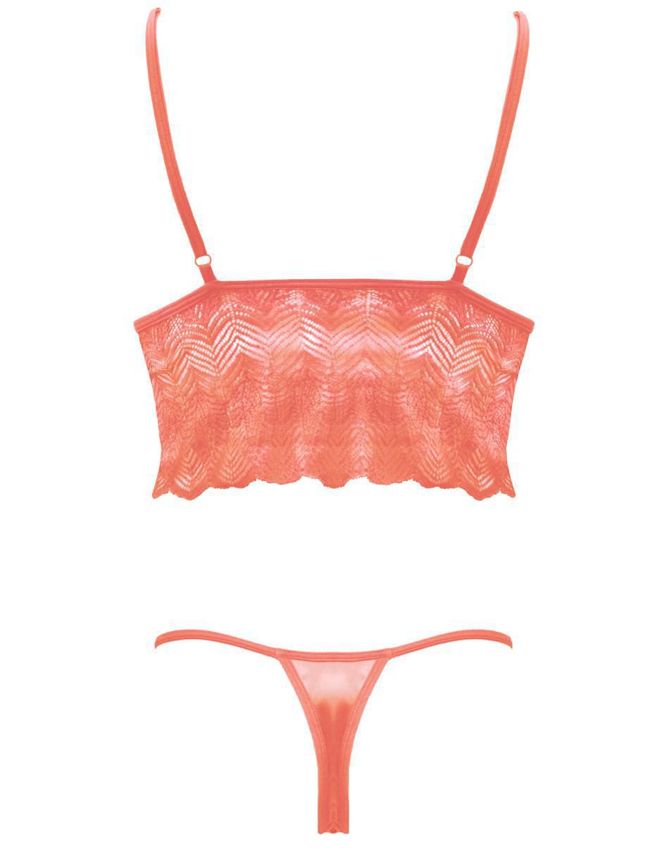 Conjunto de bra y panty cocoa lingerie "de" satín
