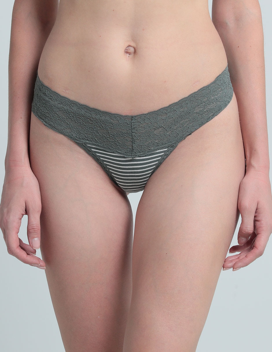 Tanga de algodón para mujer