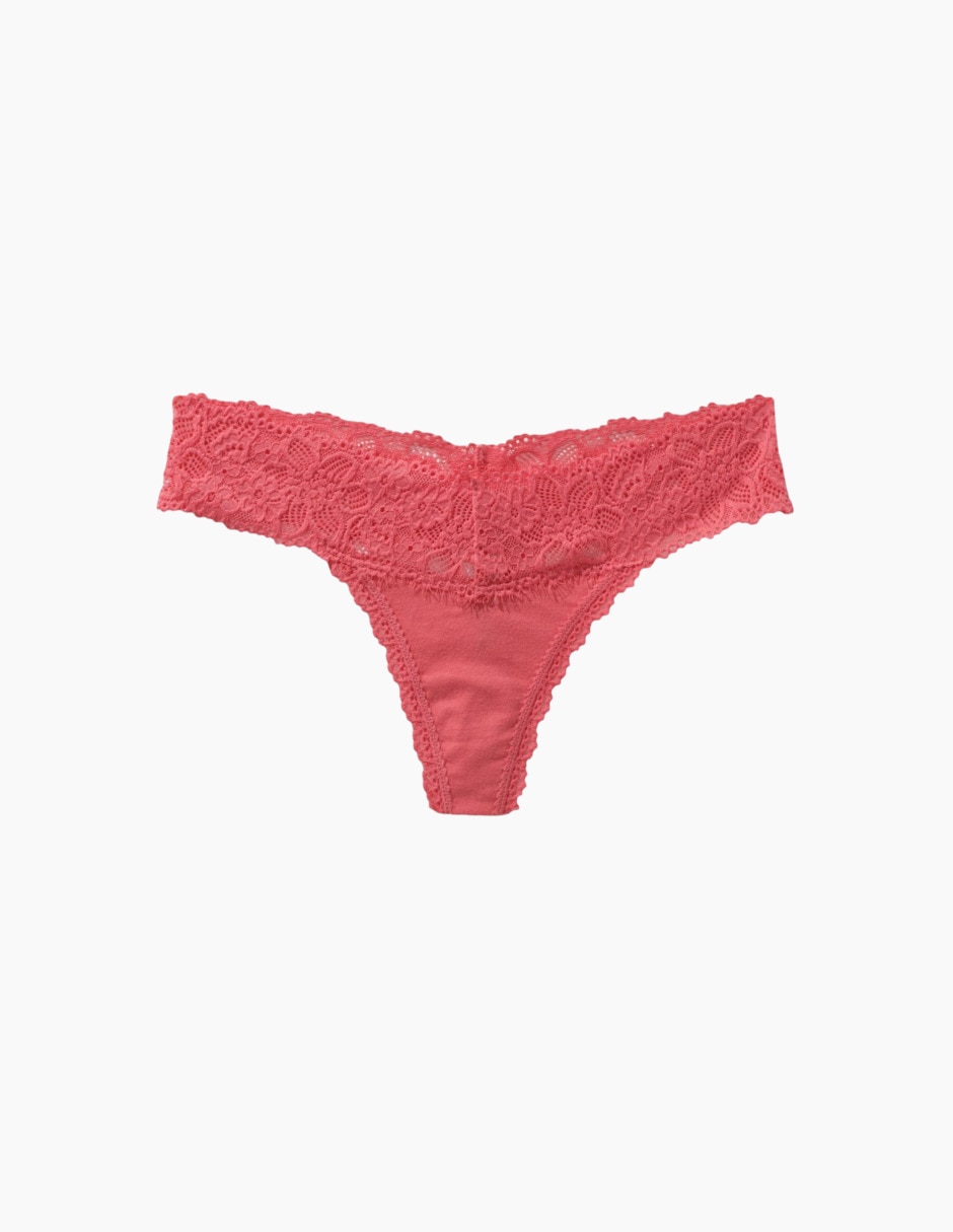 Tanga de algodón para mujer