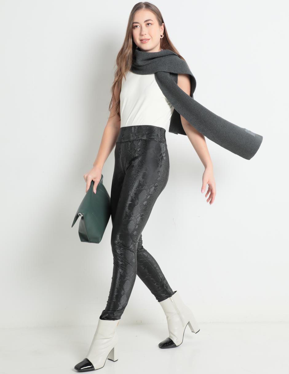 Legging Oscar Hackman cintura alta con elástico para mujer 3