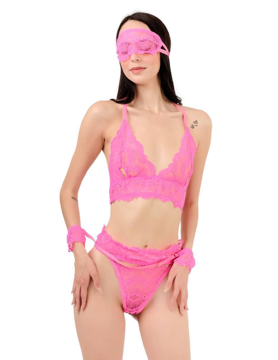 Conjunto de bra y panty de encaje Conjunto de bra y panty de encaje