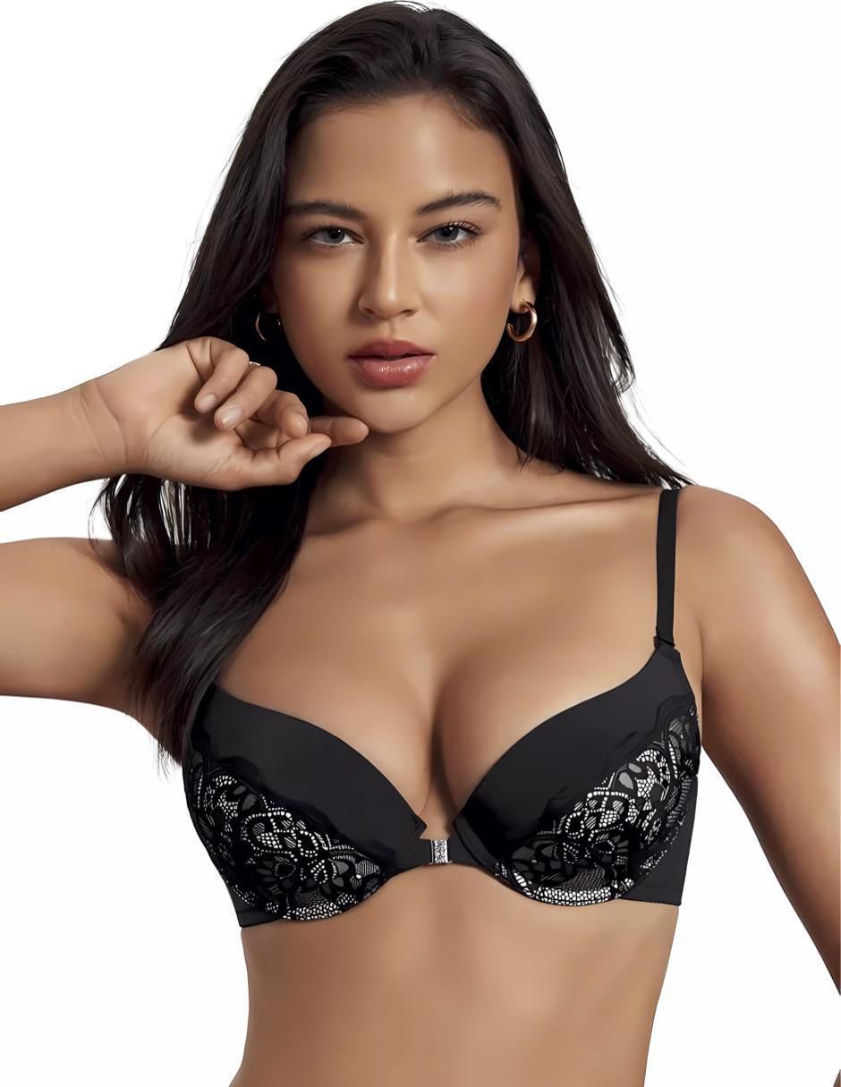 Brassiere balconette media copa spacer para mujer 1