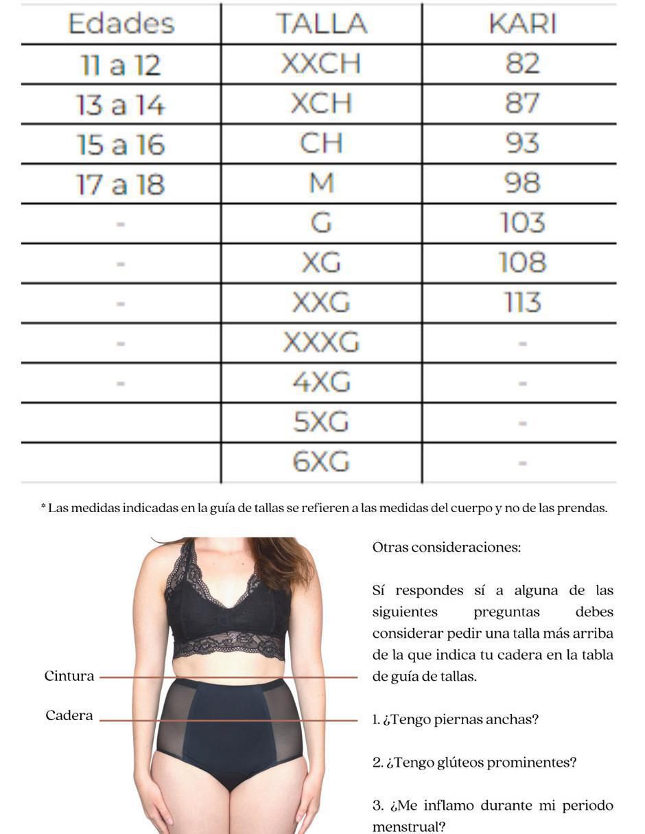 Panty menstrual flujo moderado 9