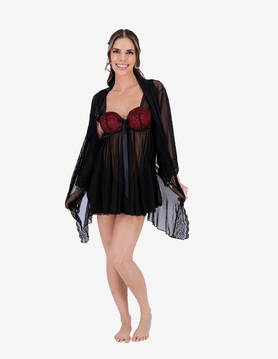 Baby doll con cortes 5