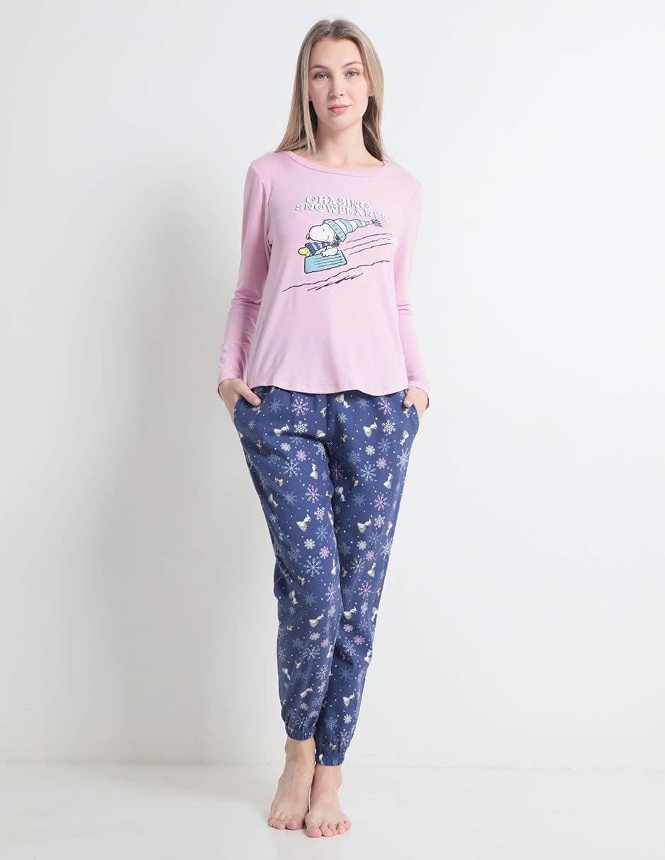 Conjunto pijama snoopy para mujer 1