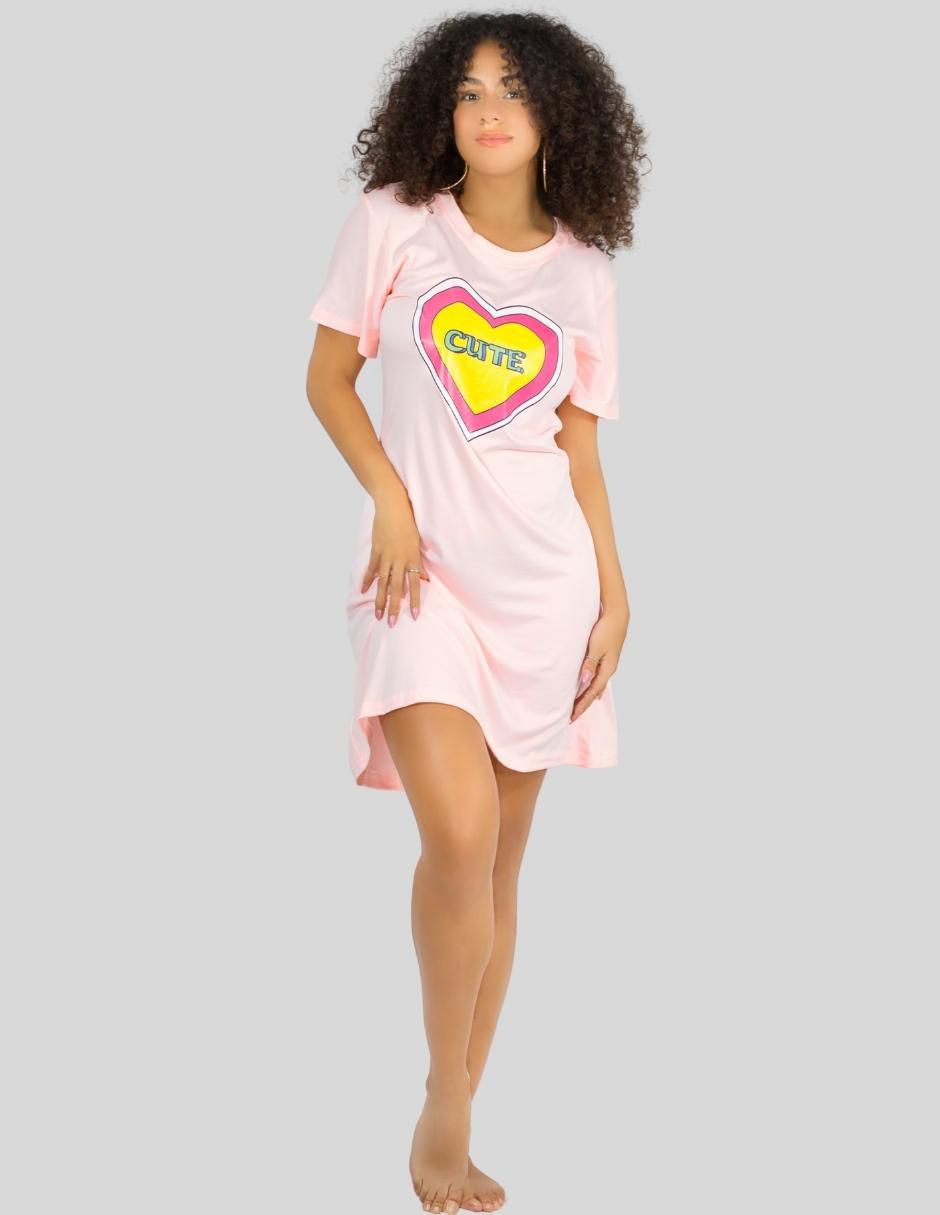 Camisón malabis "estampado" diferentes diseños "de" poliéster