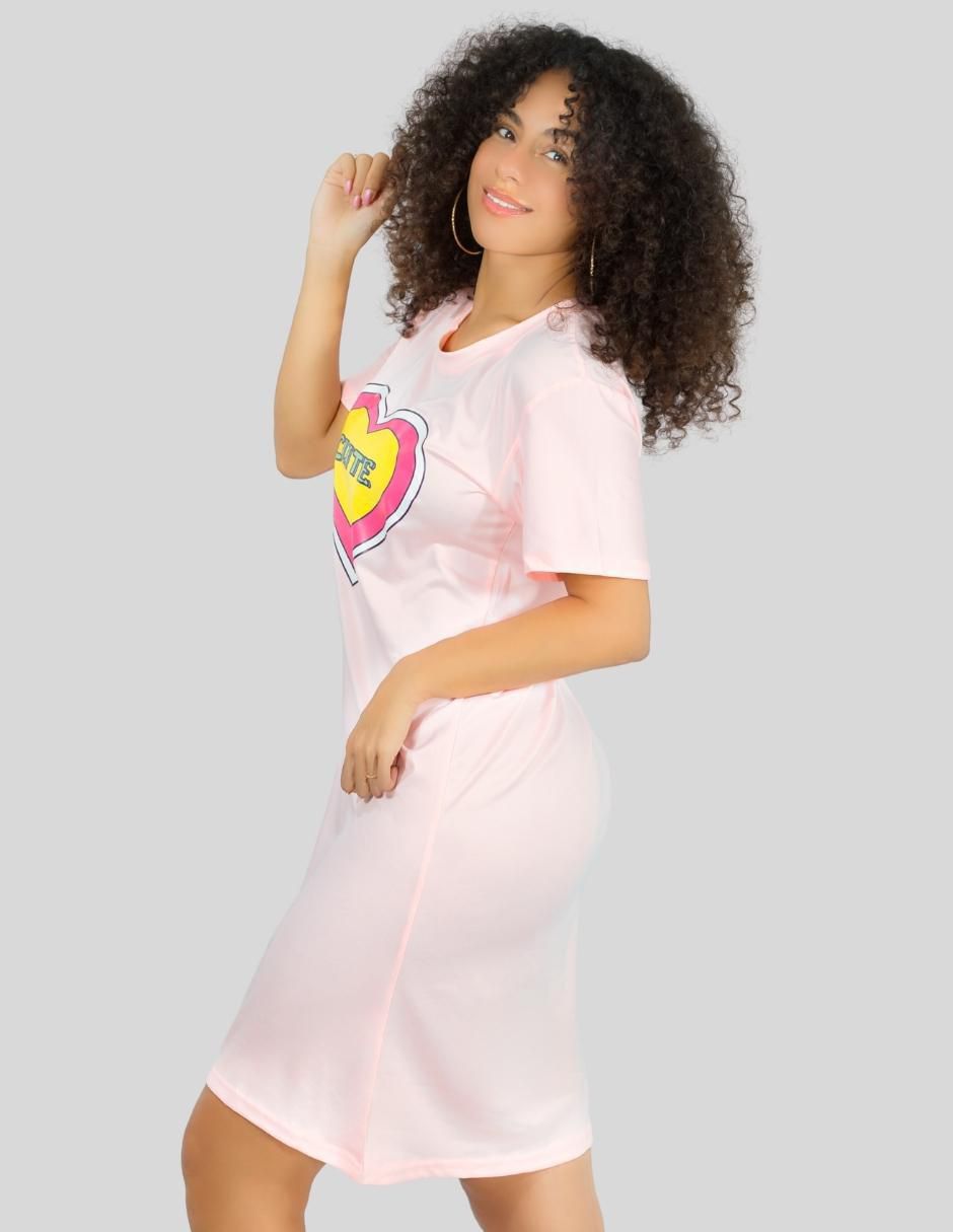Camisón malabis "estampado" diferentes diseños "de" poliéster